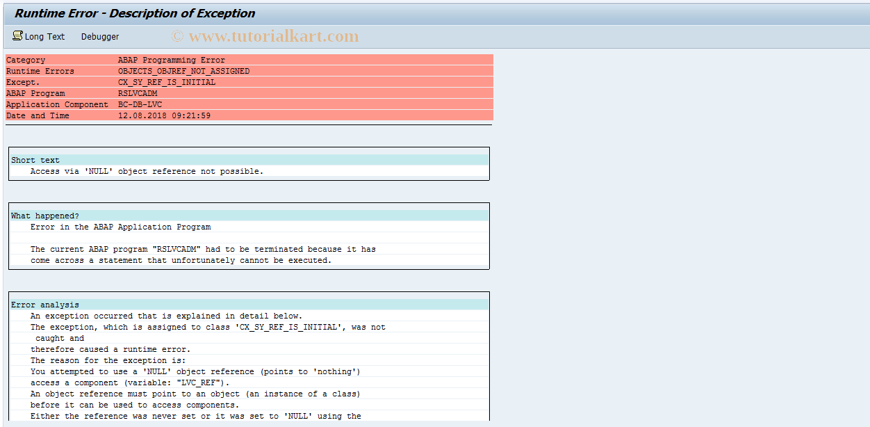 SAP TCode ADA_COCKPIT_VOL - liveCache Volumes in DBA Cockpit