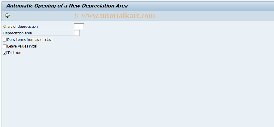 SAP TCode AFBN - Include New Depreciation Area