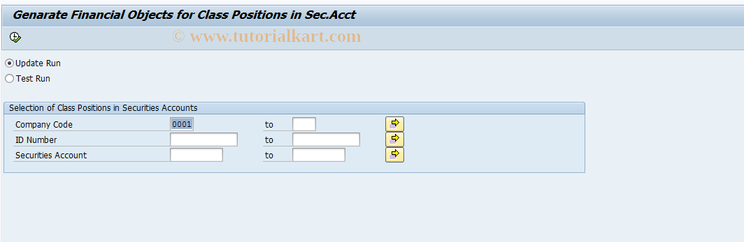 SAP TCode AFO_AP_POS1_MMIG - FO Int.: Class Position in SA - Migration