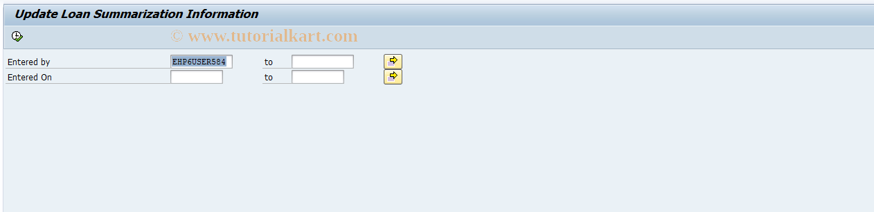 SAP TCode AFO_CFUPDATE - Update Cash Flow Management