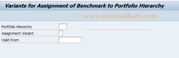 SAP TCode AFWBMPH - Assign Benchmark to PH Nodes