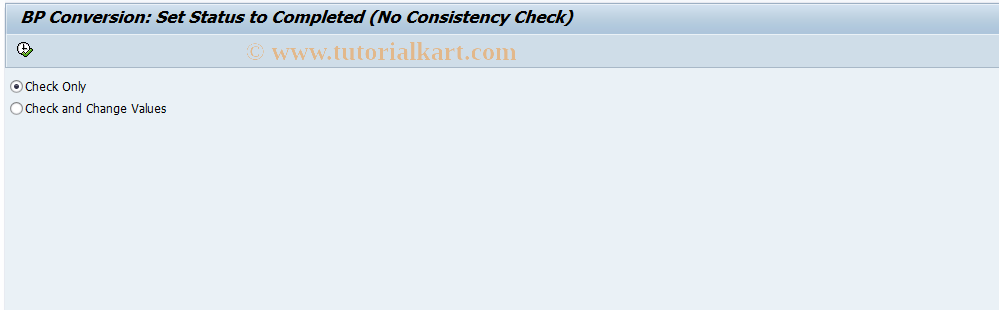 SAP TCode AFW_BP6 - Set Status to Completed