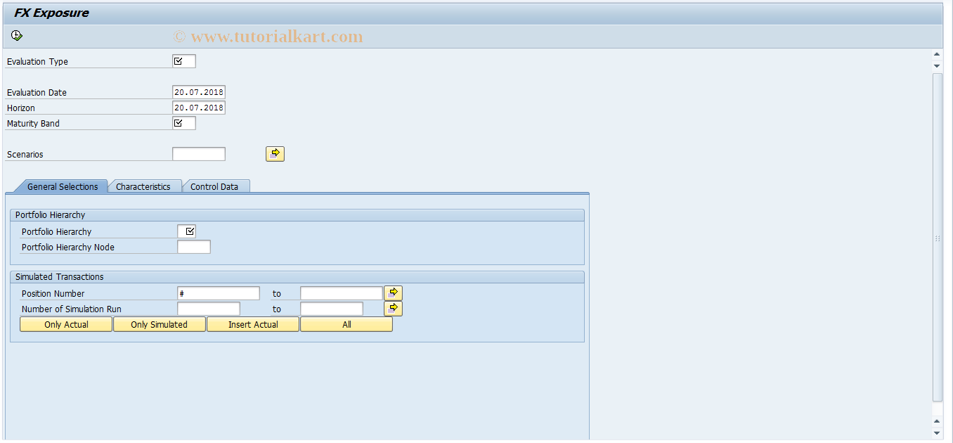 SAP TCode AISF - FX Exposure