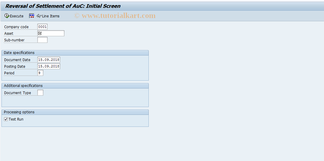 SAP TCode AIST - Reverse Settlement of  Asset under Construction (AuC) 