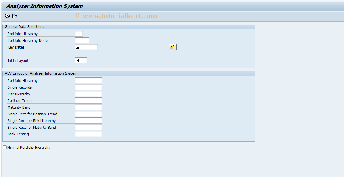 SAP TCode AIS_STDREP - Standard Reporting on Results DB