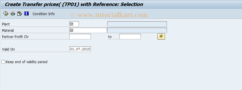 SAP TCode AKE4 - Copy Condition