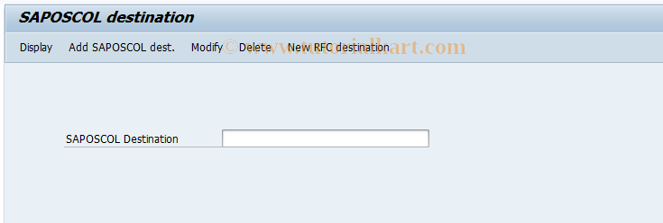 SAP TCode AL15 - Customize SAPOSCOL destination