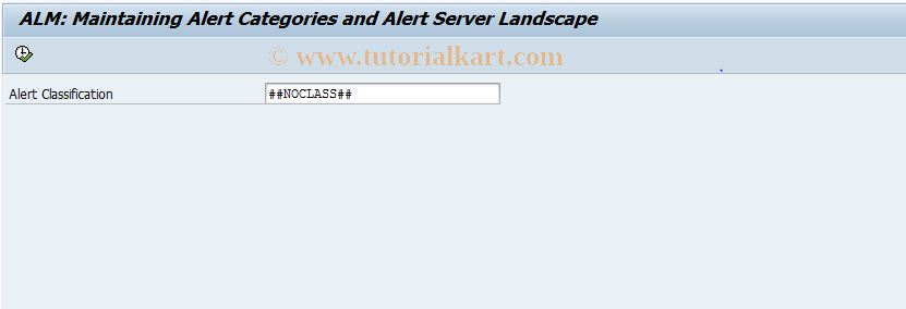 SAP TCode ALRTCATDEF_SEL - Define Alert Category