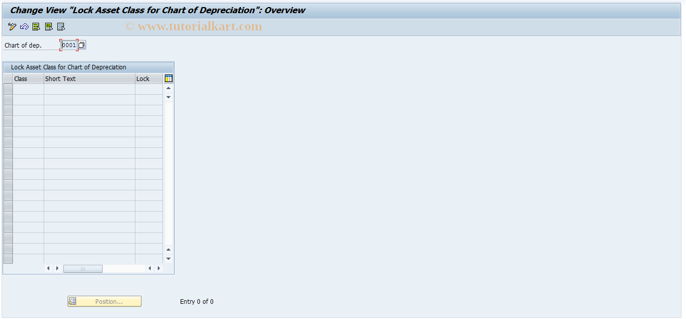 SAP TCode AM05 - Lock Asset Class