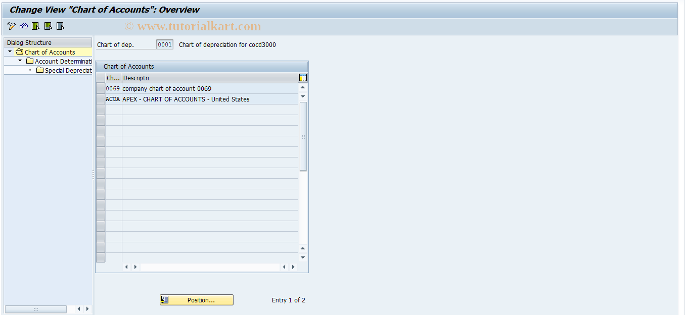 sap automatic account assignment tcode