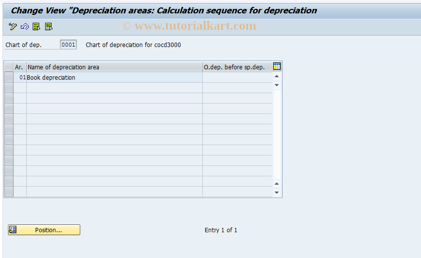 SAP TCode AOBK - Depreciation areas/Reduction rules