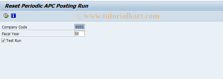 SAP TCode APER_RESET - Reset Periodic Posting Run