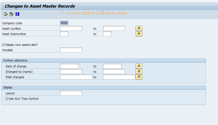 SAP TCode AR15 - Changes to Master Record