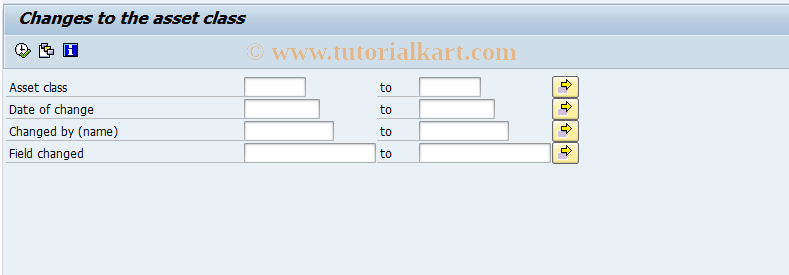 SAP TCode AR16 - Changes to Asset Classes