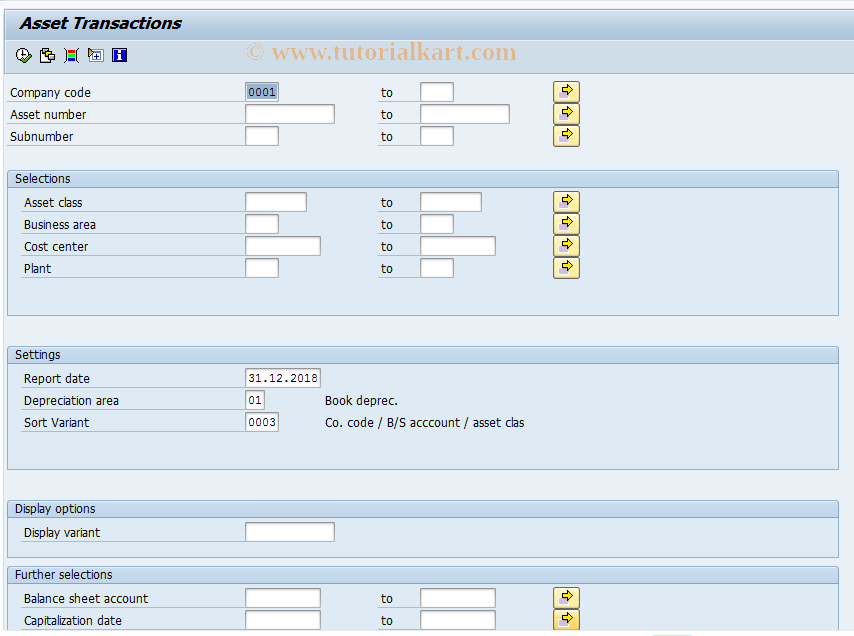 SAP TCode AR19 - Call Up List of Origins