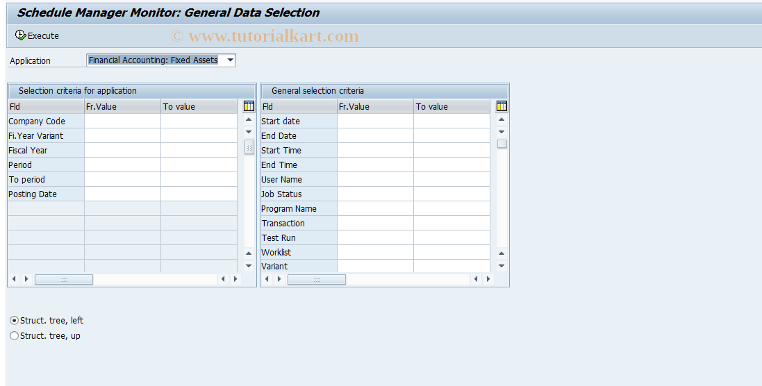 SAP TCode ARMO - Schedule Monitor: Asset Accounting