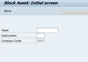 SAP TCode AS05 - Block Asset Master Record