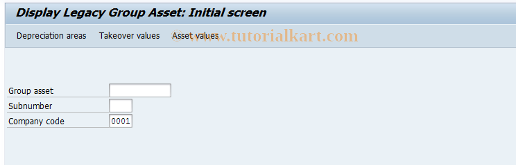 SAP TCode AS83 - Display old group asset