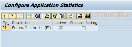SAP TCode ASACT - Activate Application  Statistical  Types