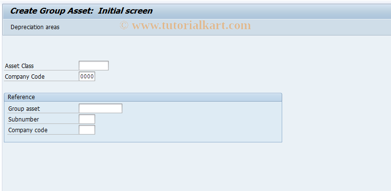 SAP TCode AT21 - Create Group Asset (old)