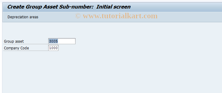 SAP TCode AT24 - Create Group Asset Sub-Number (old)