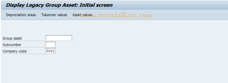 SAP TCode AT83 - Display Old Group Asset (old)