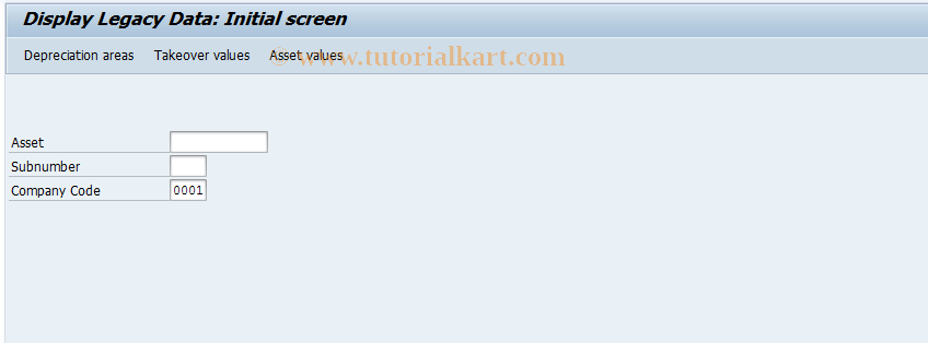 SAP TCode AT93 - Display Old Asset (old)