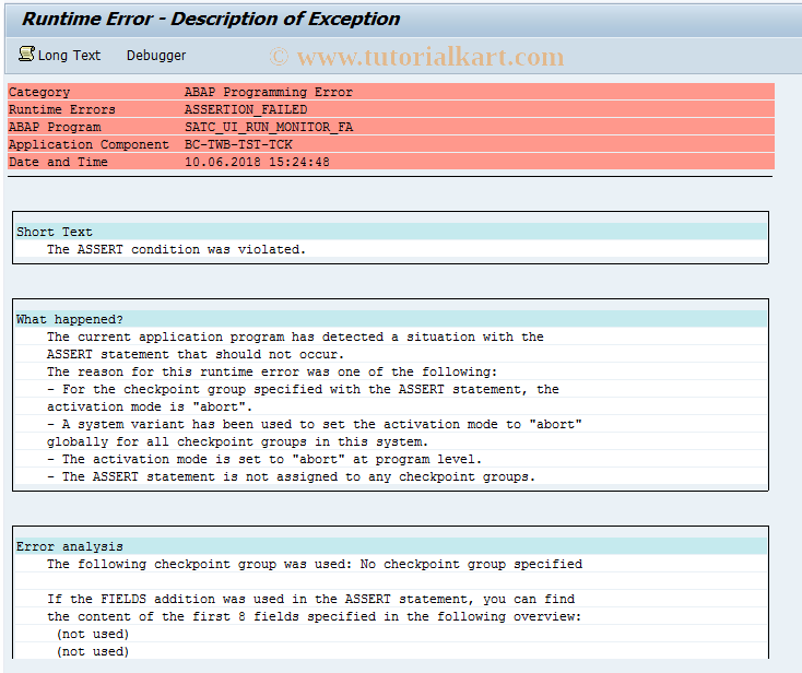 SAP TCode ATC_FA - ATC for FA