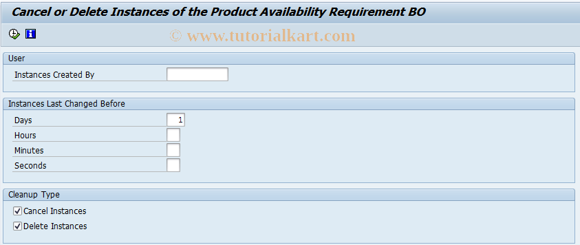 SAP TCode ATP01 - Cancel/Delete Production Available  Requisition 