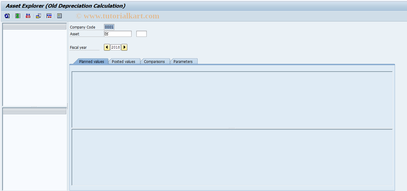 SAP TCode AW01_AFAR - Asset Explorer