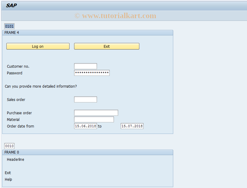 SAP TCode BBPS - EBP Order Status Tracking