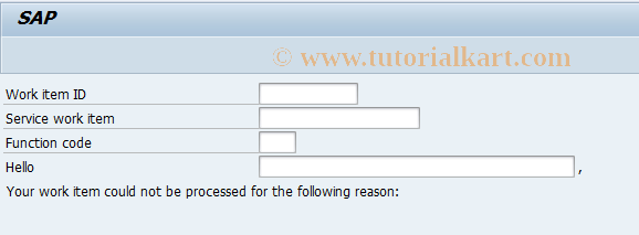 SAP TCode BBPWI - Central Initial Screen WI Execution