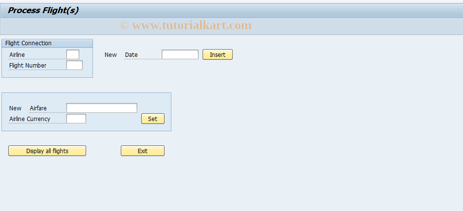 SAP TCode BC401_TABD_SORT - Demonstration: Sorted Table