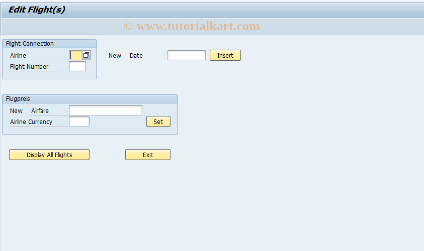 SAP TCode BC402_TABD_SORT - Demonstration: Sorted Table