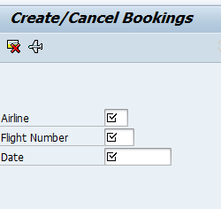 SAP TCode BC414S_BOOKINGS_03 - BC414: Bundling Techniques - Update