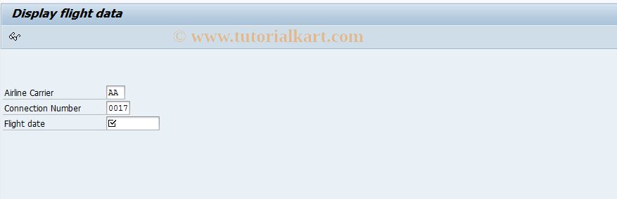 SAP TCode BC425_17 - Program SAPBC425_FLIGHT17