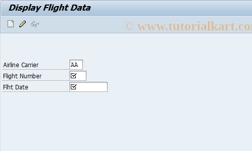 SAP TCode BC425_CHNG00 - Change Flight Data