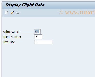SAP TCode BC425_CHNG01 - Change Flight Data