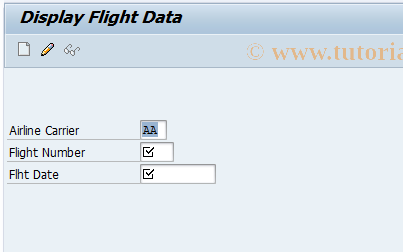 SAP TCode BC425_CHNG02 - Change Flight Data