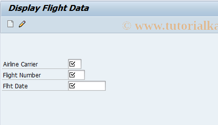 SAP TCode BC425_CHNG03 - Change Flight Data