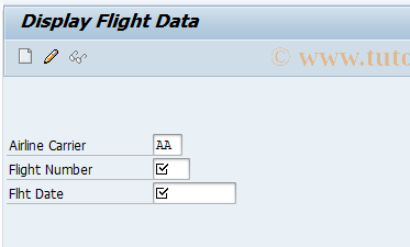 SAP TCode BC425_CHNG04 - Change Flight Data