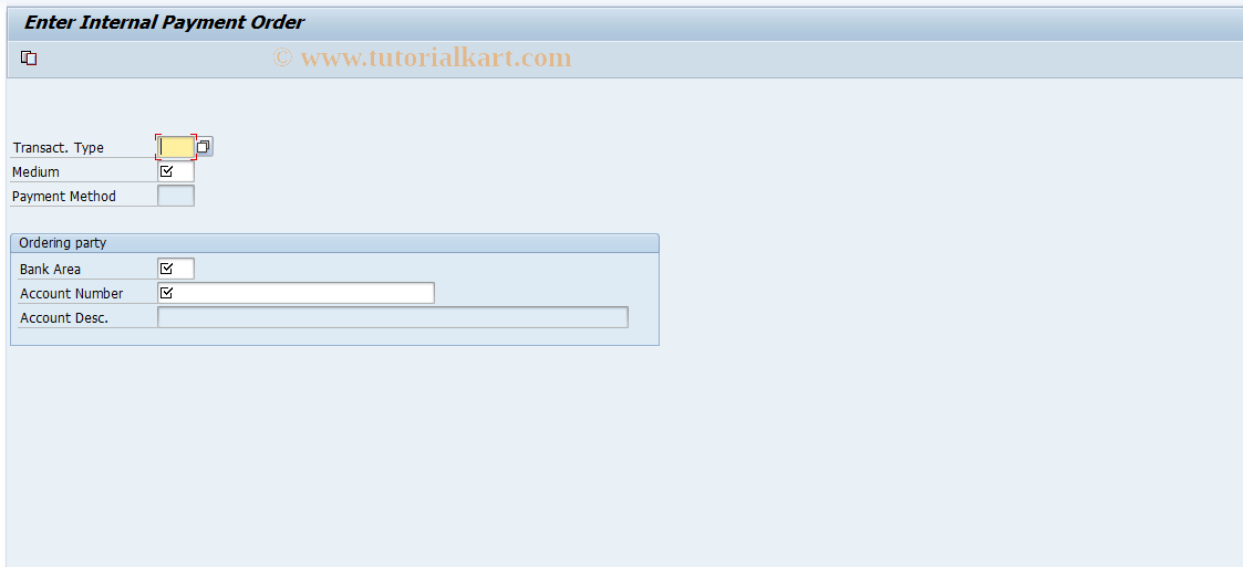 SAP TCode BCA_US_ISS_BC - Issue Bank Checks