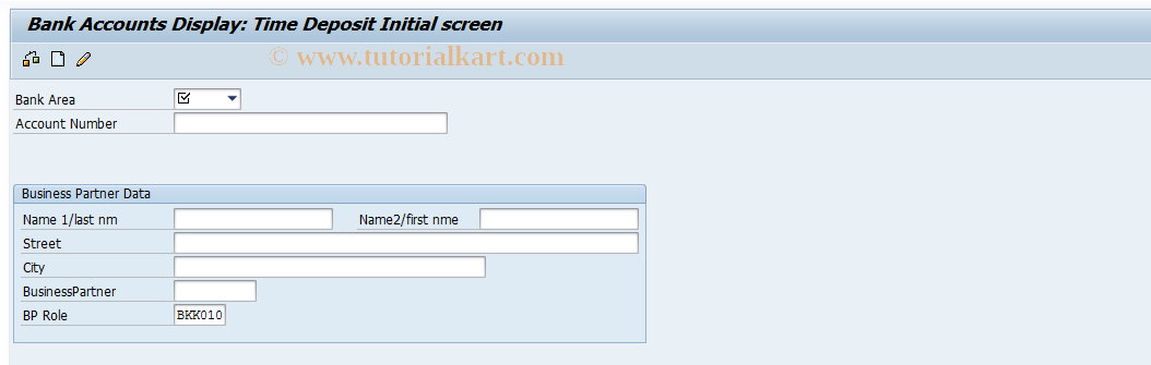 SAP TCode BCA_US_TDA3 - Time Deposit - Display