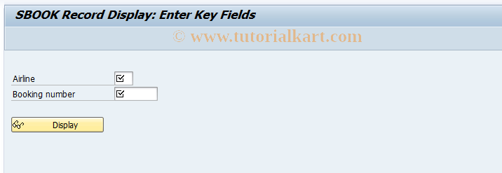 SAP TCode BC_GLOBAL_SBOOK_DISP - SBOOK Record Display