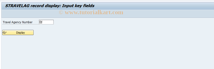 SAP TCode BC_GLOBAL_STRAV_DISP - Display STRAVELAG records