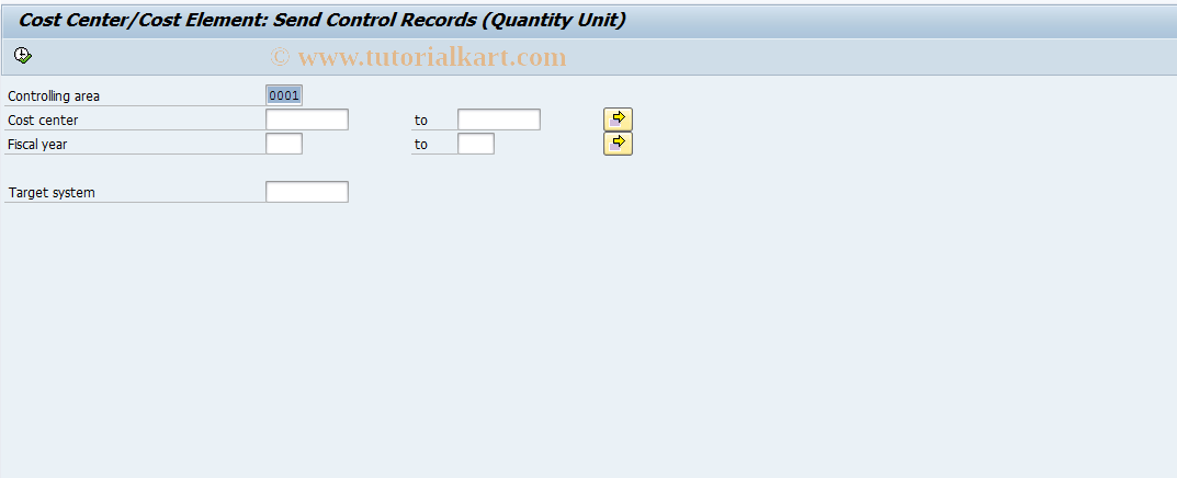 SAP TCode BD28 - Send obj/cost element control data