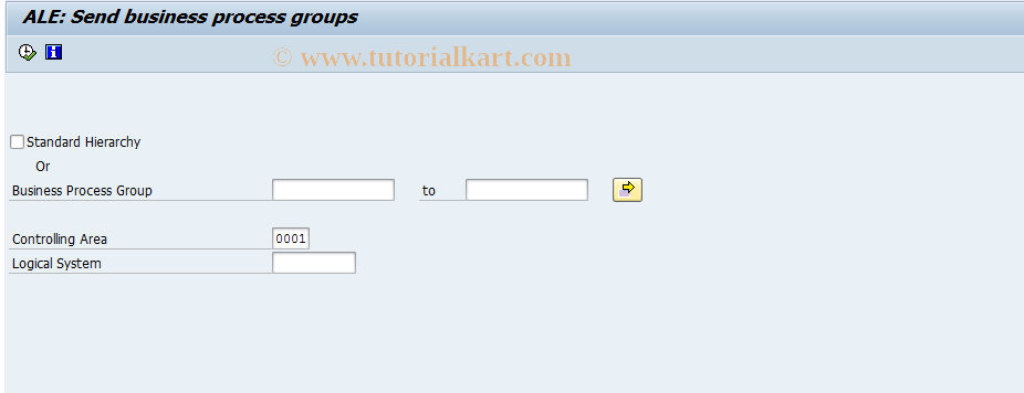 SAP TCode BD35 - Send Business Process Groups