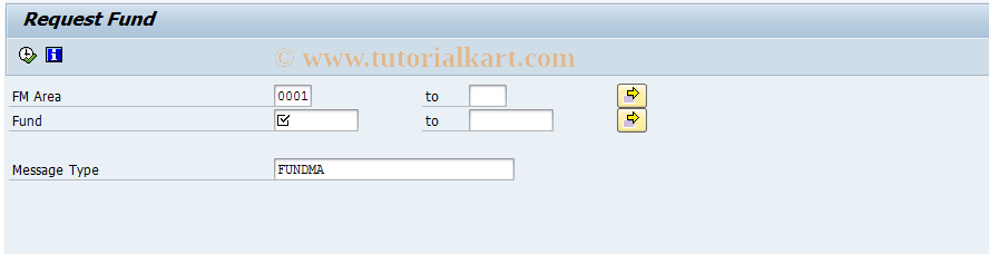 SAP TCode BDFDF - Request Fund