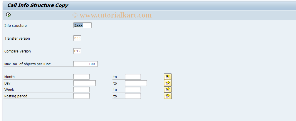 SAP TCode BDMC - Upload info structures