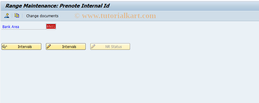 SAP TCode BKK_PRENOTE_NUM_RNG - Number range maintenance: BKK_PRENOT